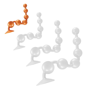 Boules anales Silicone SOMASS S 31 x 4.5 cm Orange