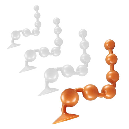 Boules anales Silicone SOMASS XL Orange de 58 cm
