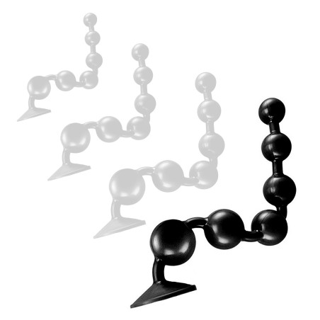 Boules anales Silicone SOMASS XL Noires 58 cm 