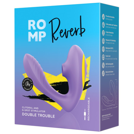 Double Stimulateur REVERB 12 x 3.7cm Violet