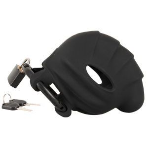 Cage de chasteté Silicone COCK VELVET 10 x 5.4 cm Noire