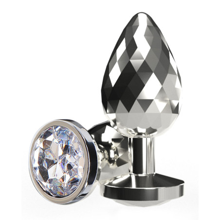 Plug Bijou DISCO DIAMOND M 7 x 3.3 cm Gris
