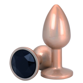 Plug Bijou SHINE LIKE A STAR 6 x 2.7cm Or Noir