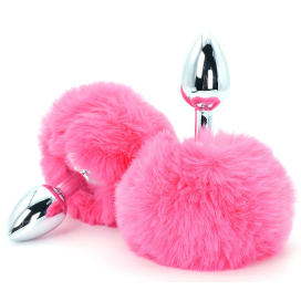 Plug Queue de Lapin ENCHANTING BUNNYTAIL 5 x 2.8 cm Rose