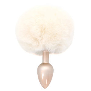 Plug Queue de Lapin ENCHANTING BUNNYTAIL 5 x 2.8cm Blanc Beige