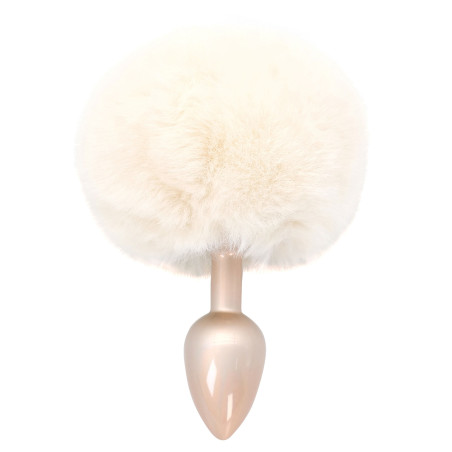 Plug Queue de Lapin ENCHANTING BUNNYTAIL 5 x 2.8cm Blanc Beige