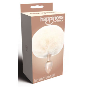 Plug Queue de Lapin ENCHANTING BUNNYTAIL 5 x 2.8cm Blanc Beige