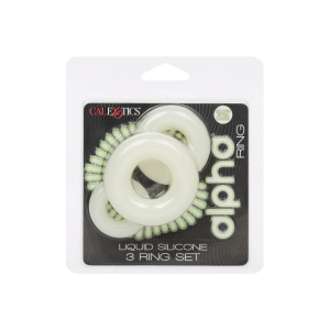 Pack de 3 Cockrings phosphorescents de ALPHA RING