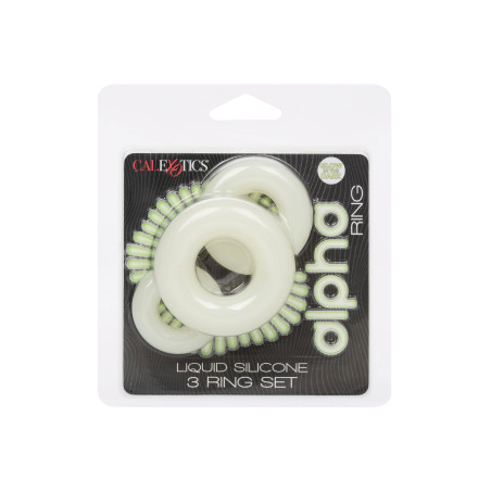Pack de 3 Cockrings phosphorescents de ALPHA RING