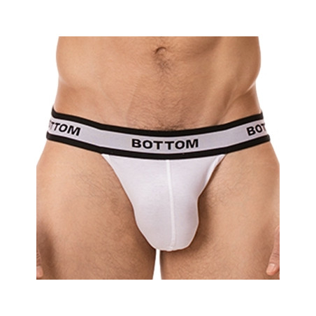 Jockstrap BOTTOM Blanc par Barcode Berlin