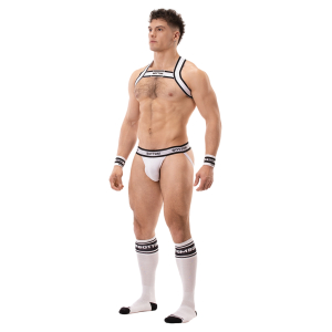 Jockstrap BOTTOM Blanc par Barcode Berlin
