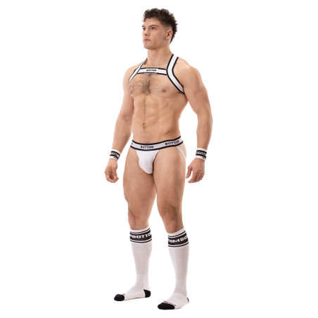 Jockstrap BOTTOM Blanc par Barcode Berlin