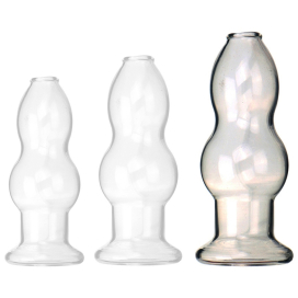 Plug creux en verre HOLL'EAU L de 12 x 5 cm