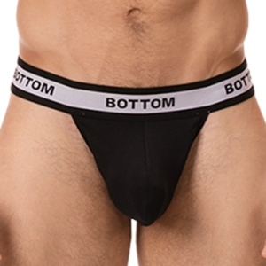 String cache-sexe BOTTOM Noir par Barcode Berlin