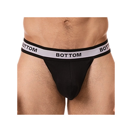 String cache-sexe BOTTOM Noir par Barcode Berlin