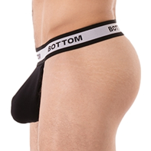 String cache-sexe BOTTOM Noir par Barcode Berlin