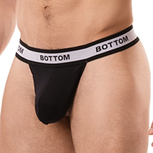 String cache-sexe BOTTOM Noir par Barcode Berlin
