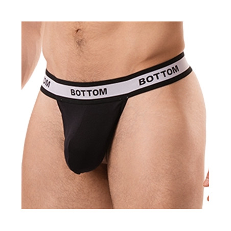 String cache-sexe BOTTOM Noir par Barcode Berlin