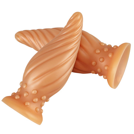 Plug Silicone SPIRAL PIK XL 21 x 8 cm Or