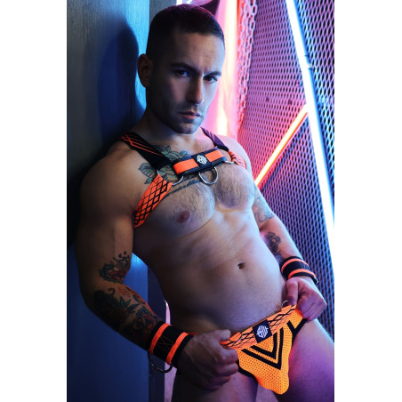 Harnais REVOLUTION Noir et Orange de Breedwell