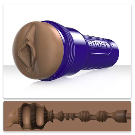 Masturbateur Réaliste Fleshlight BOOST BANG Dark Café