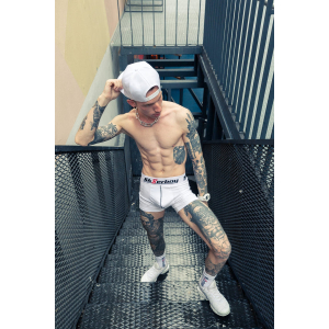 Boxer Sk8erboy Blanc avec coupe longue