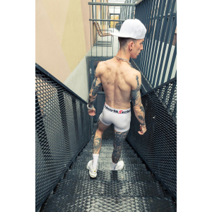 Boxer Sk8erboy Blanc avec coupe longue