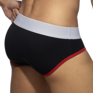 Slip noir PIQUE BRIEF de Addicted