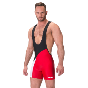 Body Singlet LUCKENWALDE Noir-Rouge de Barcode Berlin