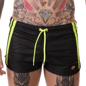 Short BYRON Laboratory Noir-Jaune fluo