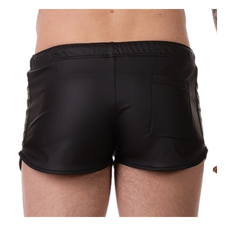 Short BYRON Laboratory Noir et Jaune fluo de Barcode Berlin