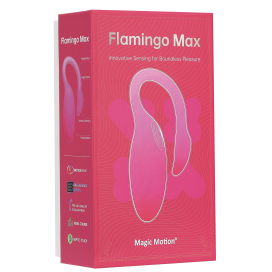 Oeuf Vibrant Connecté FLAMINGO MAX 7.5 x 3.2cm Rose pale 2