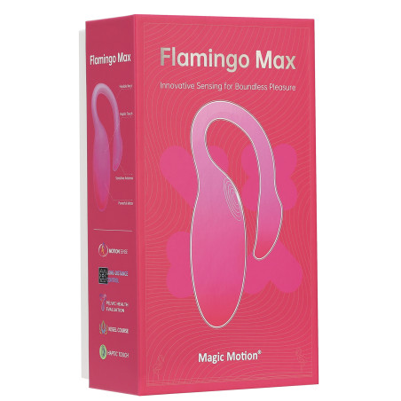 Oeuf Vibrant Connecté FLAMINGO MAX 7.5 x 3.2cm Rose pale