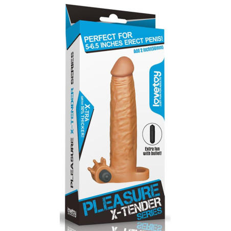 Gaine de pénis X-TENDER 4 de LoveToy 19 x 4.5 cm