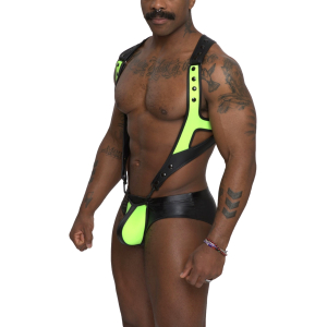 Body Slip NETTUNO Noir et Jaune neon de Sparta's Harness