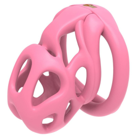 Cage de chasteté HERA M Rose de 6.5 x 3.2 cm 2