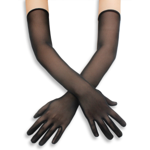 Gants Longs MESH GLOVES 50cm Noirs
