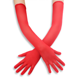 Gants Longs MESH GLOVES 50cm Rouges