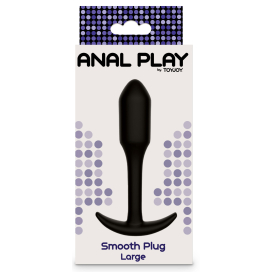 Plug anal MINI SMOOTH L 11 x 2.6cm Noir 2