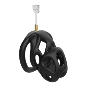 Cage de chasteté HERA M Noire de 6.5 x 3.2 cm