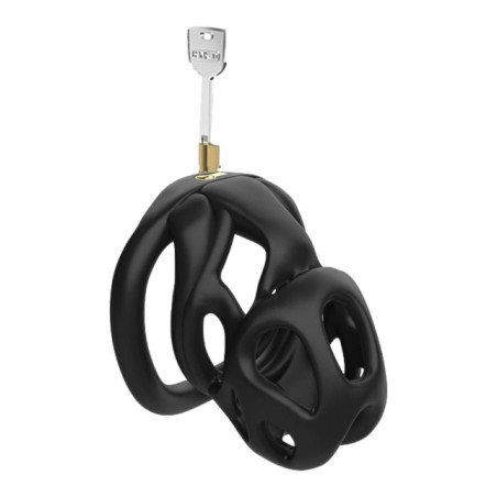 Cage de chasteté HERA M Noire de 6.5 x 3.2 cm
