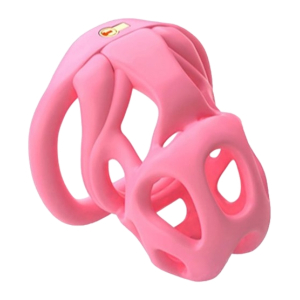 Cage de chasteté HERA M Rose de 6.5 x 3.2 cm