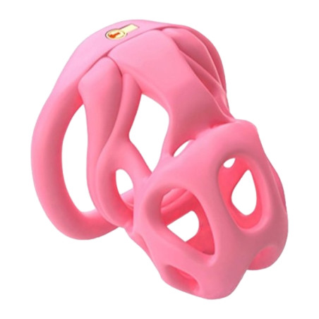 Cage de chasteté HERA M Rose de 6.5 x 3.2 cm