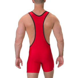 Body Singlet LUCKENWALDE Noir-Rouge de Barcode Berlin 2