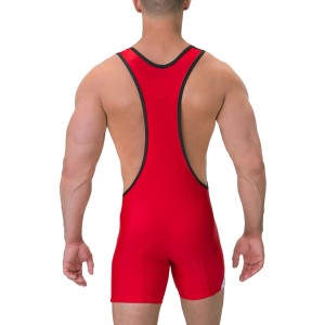 Body Singlet LUCKENWALDE Noir-Rouge de Barcode Berlin