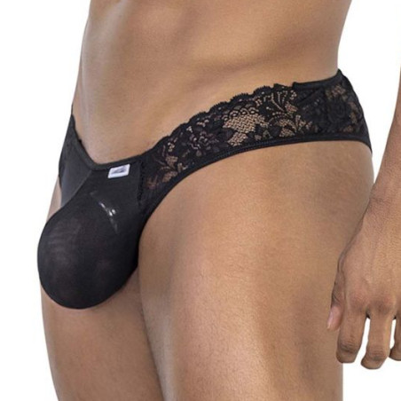 Thong Dentelle POTHIOS Noir