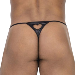 String avec coeur SJORG Noir