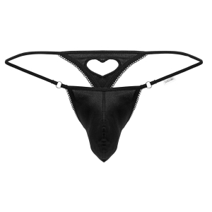 String avec coeur SJORG Noir