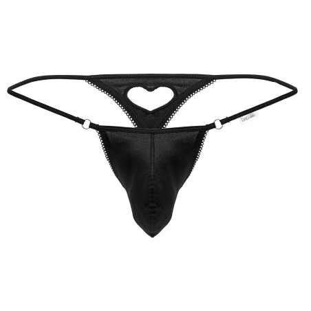 String avec coeur SJORG Noir