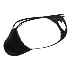 String avec coeur SJORG Noir